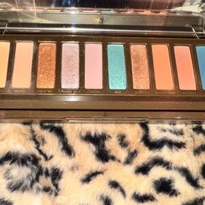 Urban Decay Eyeshadow Palette with Gold and Teal